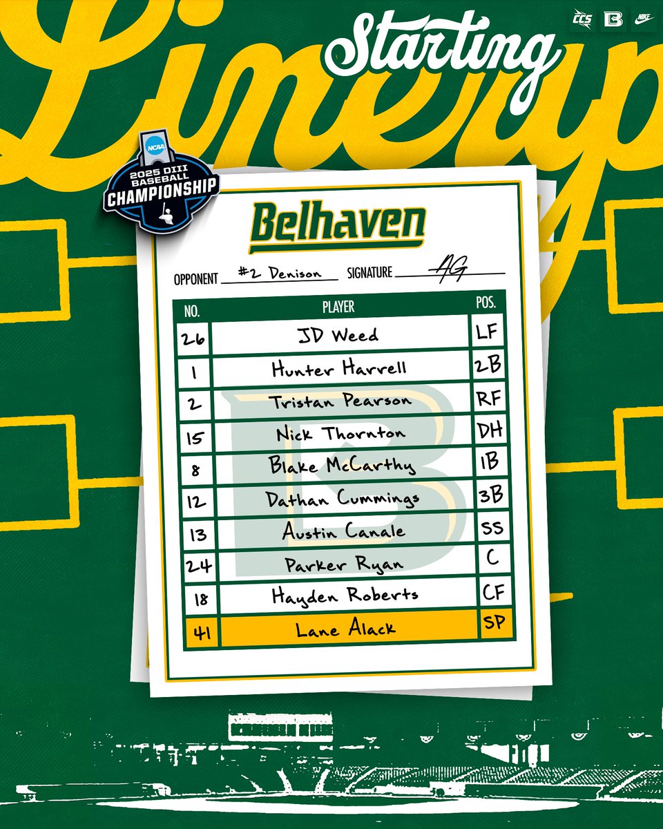 Lineup card is in ⤵️

#GoGreen | #GreenCollar