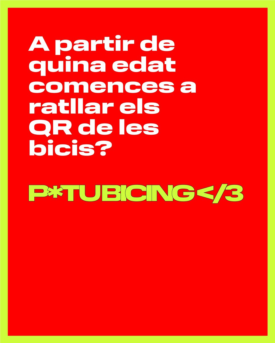 putubicing's tweet photo. Tot bé a casa?

#putubicing #putuqr #bicing #barcelona #ajbarcelona #bici #bicicleta #ajuntamentbarcelona https://t.co/iIQ89JldtE