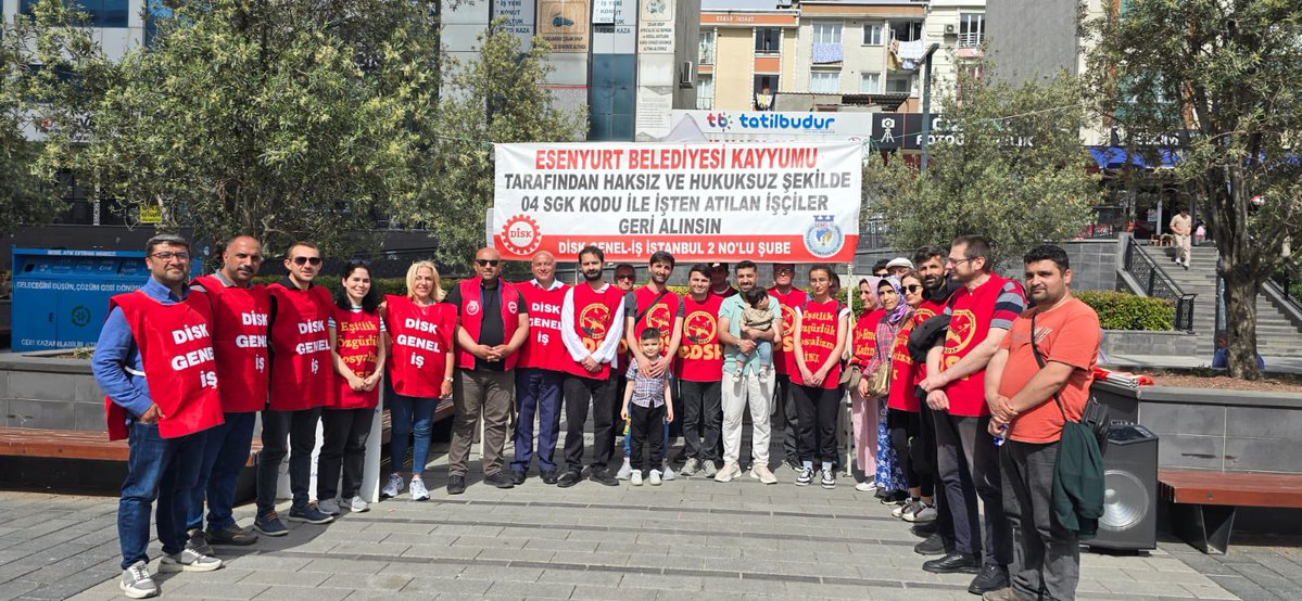 İEKK (@kadiniekk) on Twitter photo Direnişlerinin 41. gününde Esenyurt Belediyesi işçilerini ziyaret ettik.
Yaşasın sınıf dayanışması!
<a href="/GenelIsIst2Nolu/">DİSK/Genel-İş İstanbul Avrupa Yakası 2 No'lu Şube</a> Direnişlerinin 41. gününde Esenyurt Belediyesi işçilerini ziyaret ettik.
Yaşasın sınıf dayanışması!
<a href="/GenelIsIst2Nolu/">DİSK/Genel-İş İstanbul Avrupa Yakası 2 No'lu Şube</a>