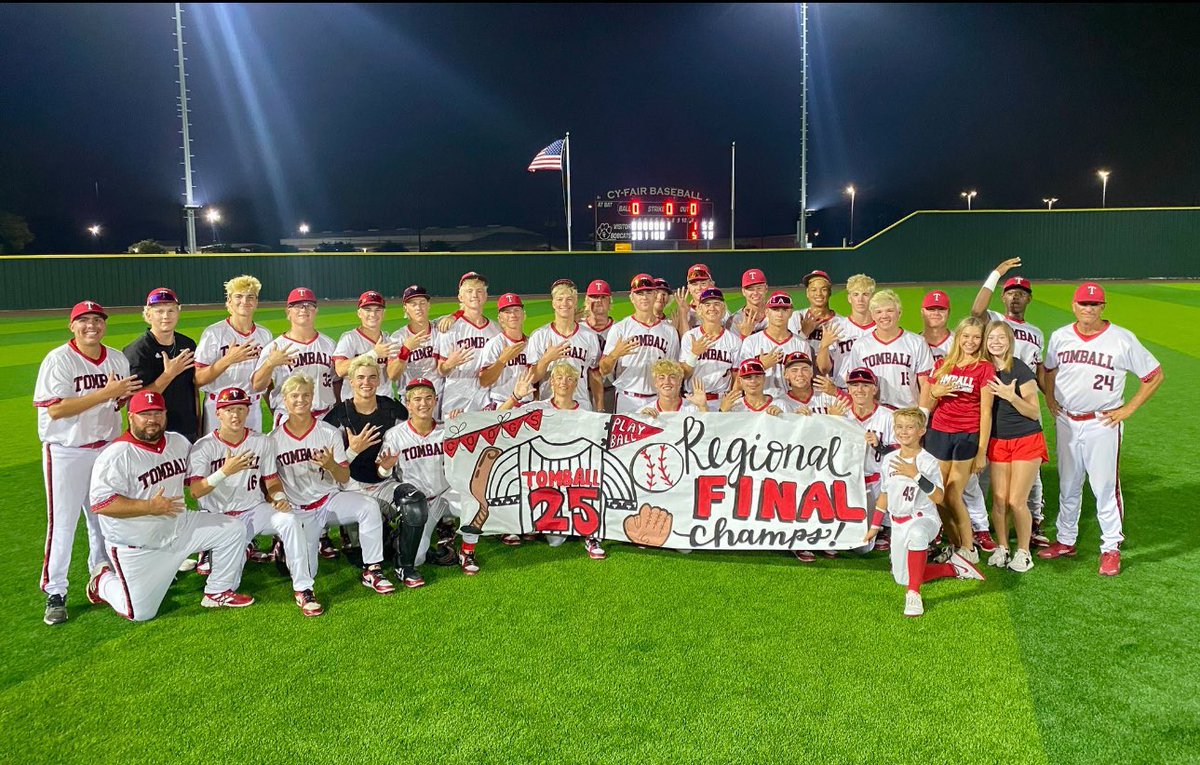 Congratulations to <a href="/TISDTHS/">Tomball High School</a> Baseball on continuing your playoff run as Regional Champs!

Coogs will play best of 3 series in State Semifinals next week for a chance to advance to the State Championship title game. #DestinationExcellence
