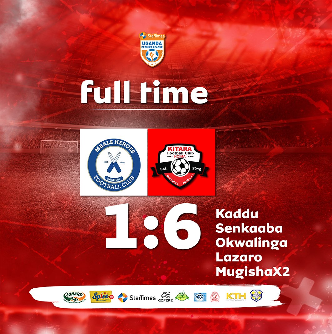 What a way to wrap up the season. Special thanks to all the fans out there as you are the heartbeat of Kitara, to the squad, you've been phenomenal. To the technical team and management you've been outstanding. We come back next season bigger and better. Keep supporting our club,