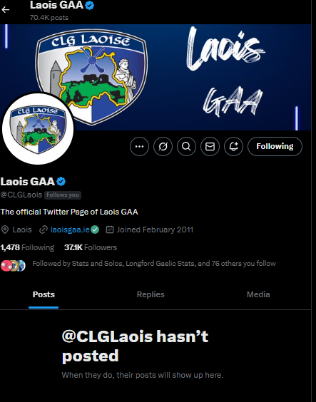 Laois Gaelic Games Stats tweet media