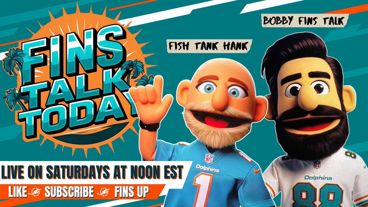 Bobby Fins Talk (@bobbyfinstalk) on Twitter photo Goooood morning & #PhinsUp #MiamiDolphins fans!
Catch a new episode of Fins Talk Today with me and Fish Tank Hank (<a href="/Phins2winn/">“Fish Tank” Hank</a> ) live at Noon EST!
We discuss the latest on the Jalen Ramsey trade front, the #Dolphins preseason schedule, and much more!
Watch: Goooood morning & #PhinsUp #MiamiDolphins fans!
Catch a new episode of Fins Talk Today with me and Fish Tank Hank (<a href="/Phins2winn/">“Fish Tank” Hank</a> ) live at Noon EST!
We discuss the latest on the Jalen Ramsey trade front, the #Dolphins preseason schedule, and much more!
Watch: