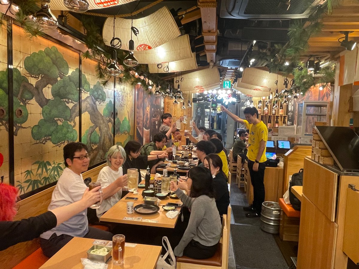 tskaigi's tweet image. TSKaigi運営で打ち上げ二次会へ突入❗️
もちろん #ダイニー 加盟店でまだまだ盛り上がります🙌

 #TSKaigi2025 #TSKaigi