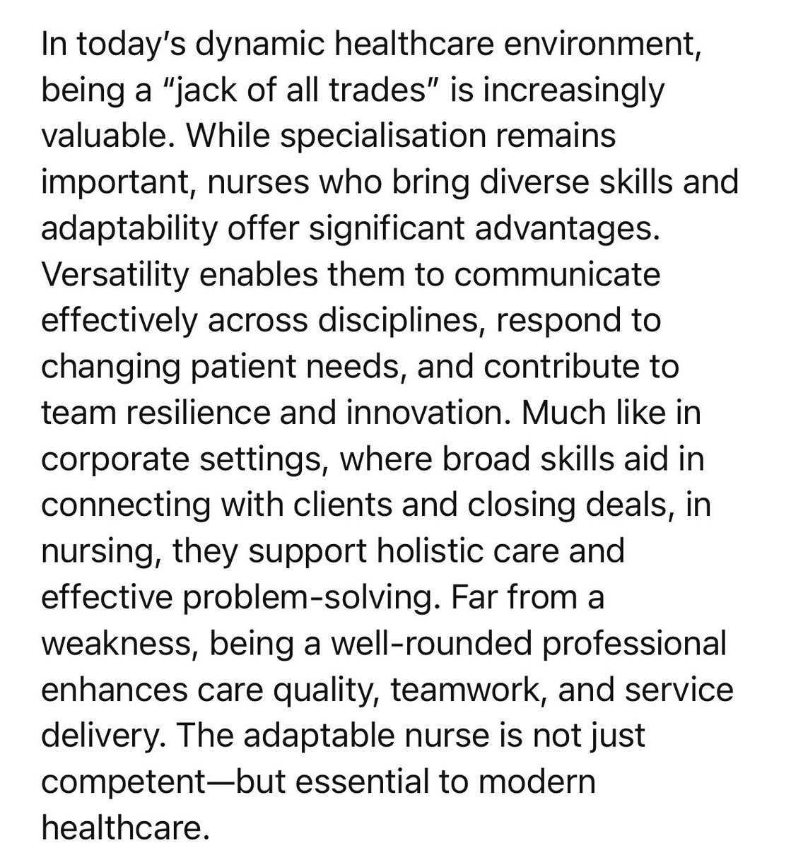 Just my thoughts on how nursing is changing!