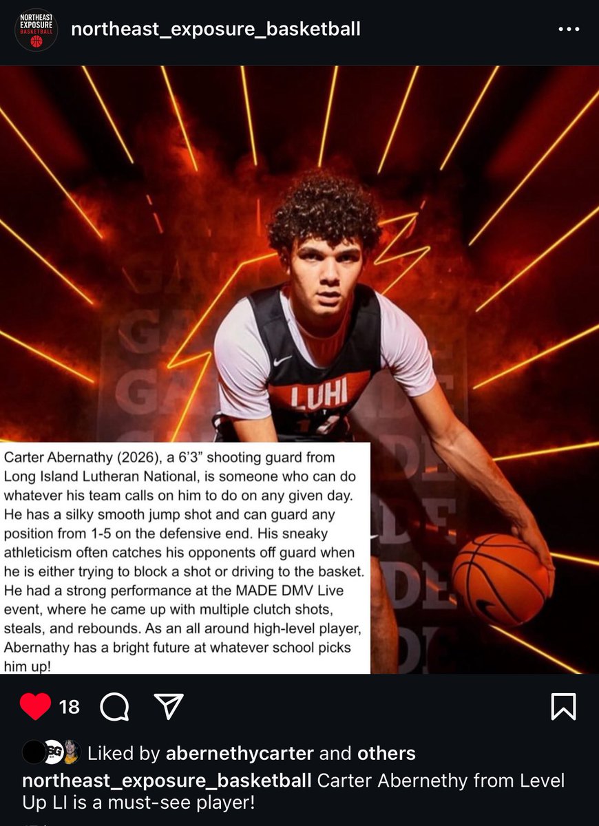 Carter Abernethy (@cabernethy13) on Twitter photo Thank you for the recognition โ excited to keep proving myself and show more of what I bring to the table this summer. <a href="/LuHiBasketball/">LuHi Basketball</a> <a href="/levelup_li/">Level Up LI</a> #basketball Thank you for the recognition โ excited to keep proving myself and show more of what I bring to the table this summer. <a href="/LuHiBasketball/">LuHi Basketball</a> <a href="/levelup_li/">Level Up LI</a> #basketball