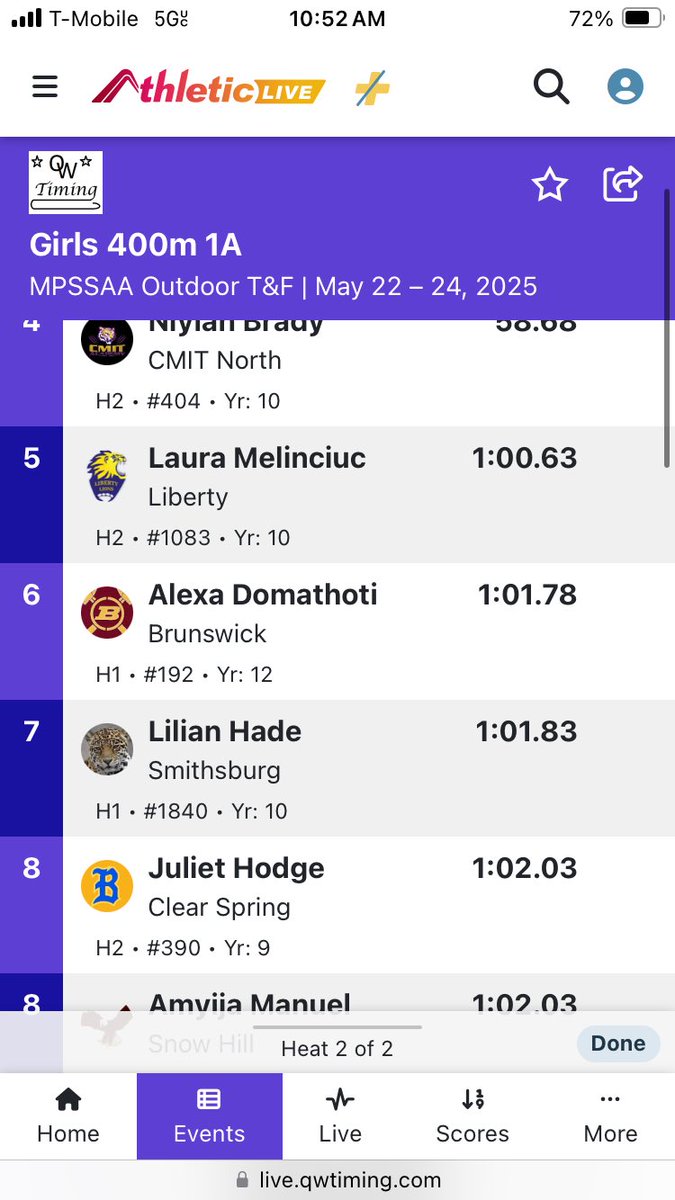 CoachRudy123's tweet image. They’re battling!!! Jenna and Alaina 6/7 in the 100. Cora, Kayla and Ella 3/4/7 in the 1600 and Jenna and Lily 2 and 7 in the 400! #finishwhatyoustarted