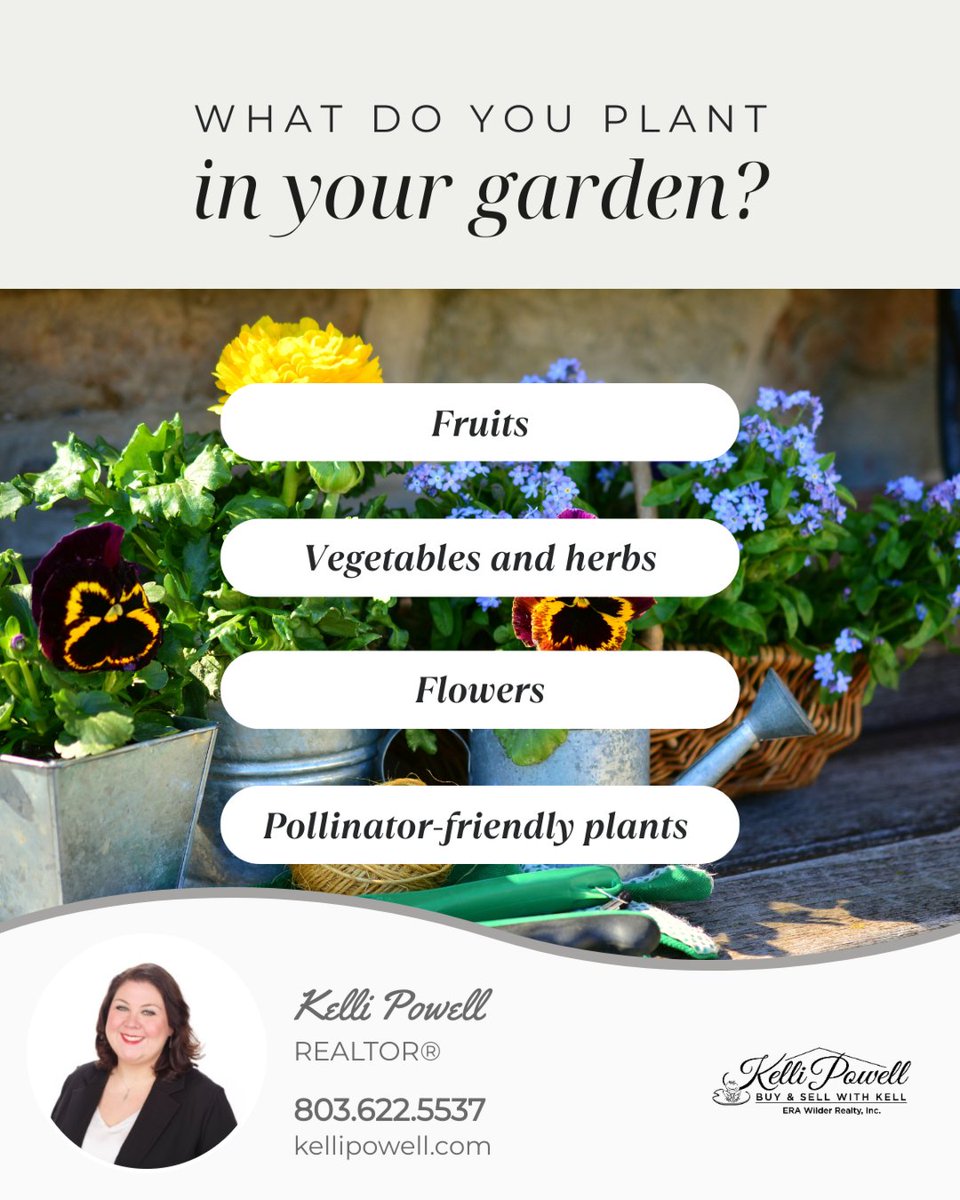 PowellRealtor's tweet photo. Are you growing fresh vegetables and herbs, vibrant blooms, pollinator-friendly plants, or sweet fruits ready for picking? Whether you're tending a kitchen garden or cultivating a backyard full of life, we'd love to hear what's thriving!

Comment below!

#homegarden https://t.co/N1G4I2lTZE
