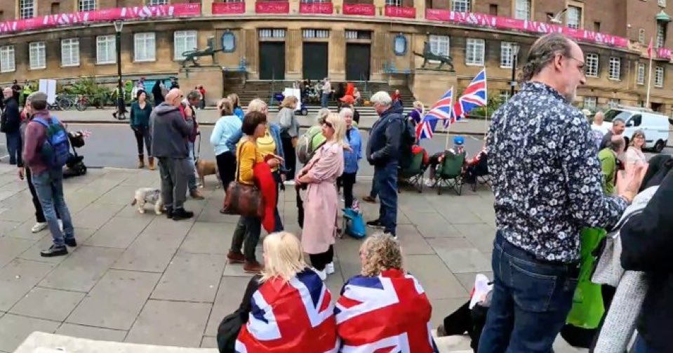 g_gosden's tweet image. Norwich National Strike. They came in one mini bus