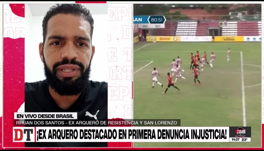 "Me involucraron en tema de apuestas, cuando iba a firmar por un club apareció esto".

🎙Rhuan Dos Santos,ex arquero de Resistencia y San Lorenzo 

#DeporteTotal #780AM #MegaTV