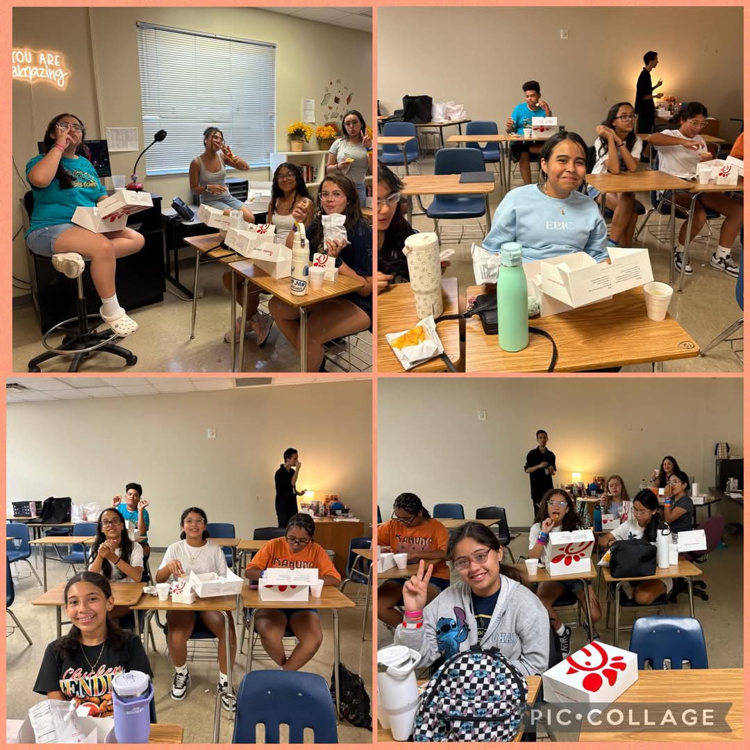 Our SGA had their end of the year party today after school…💙🐲💙 #studentleaders❤️