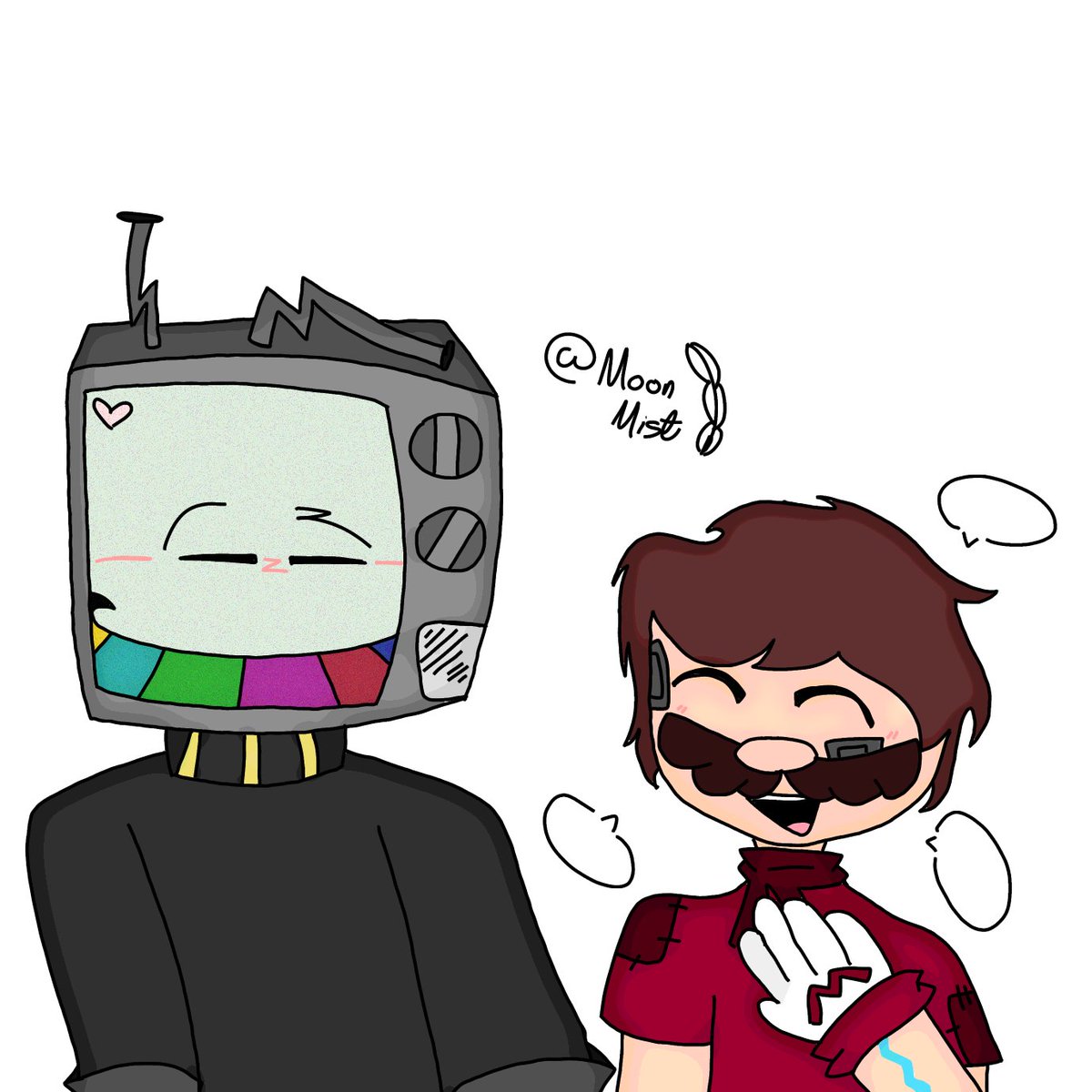 Moon_Mist_Silly's tweet photo. {-Day 7: Alternate Universe-}
These are the designs in my AU called AlterVision, they aren’t dating but the best of friends so I guess platonic Marware

#Marwareweek #marware

I enjoyed this week! Glad to do more! https://t.co/GfojBhQuYI