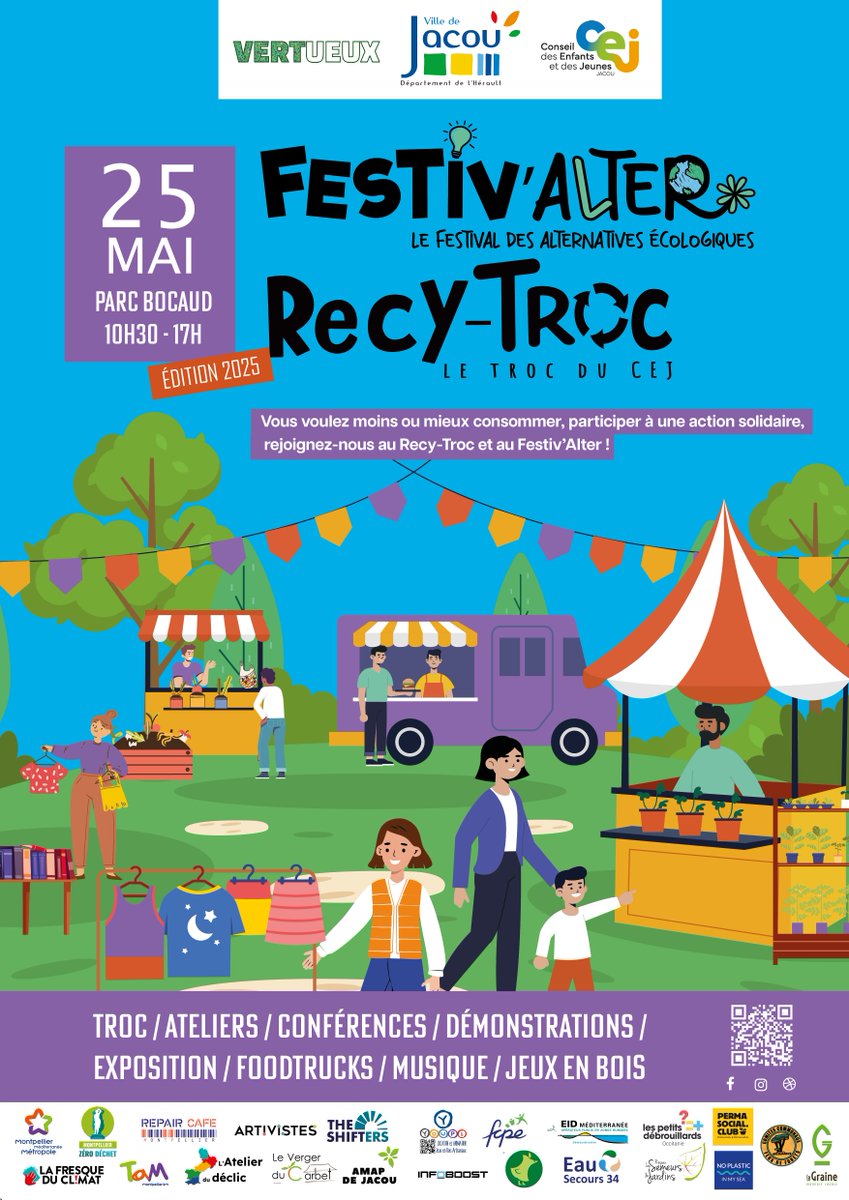 🤝 Festiv’alter : venez échanger sur les Projets de Mobilité &amp; la gratuité !

Ce 25 mai 2025 de 10h30 à 17h, rendez-vous au Parc Bocaud pour le festival des alternatives écologiques.

Pour l'occasion, un conseiller en mobilité vous accueille pour toute la durée de l’événement 🤓