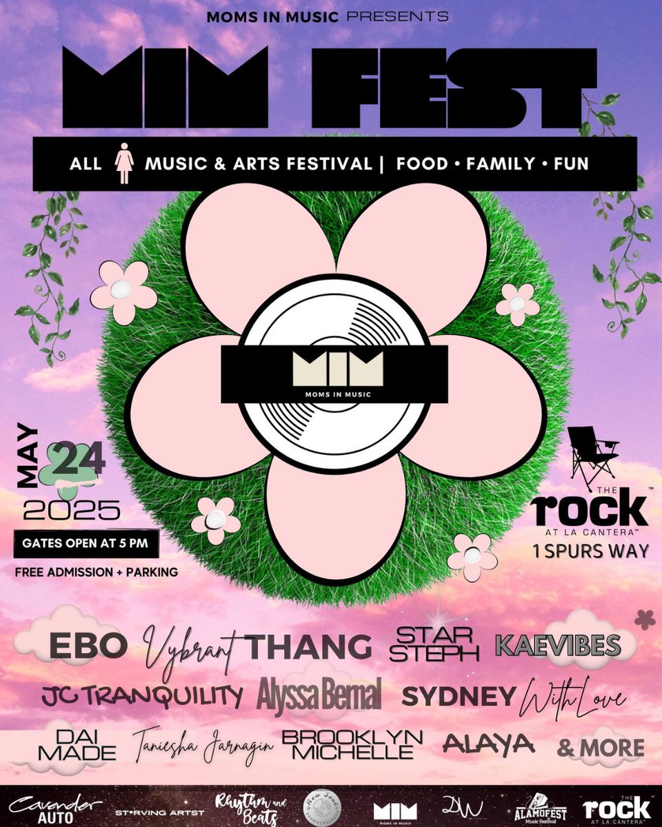 The Rock at La Cantera (@rockatlacantera) on Twitter photo TODAY! Join us for Moms in Music Fest at The Rock!  Enjoy a beautiful night of music, art, and community as we celebrate women and motherhood ๐
โก๏ธ 5-11PM
๐ถ All-female live music lineup
๐จ Inspiring art, creative vendors
๐ฎ Local food trucks to satisfy every craving TODAY! Join us for Moms in Music Fest at The Rock!  Enjoy a beautiful night of music, art, and community as we celebrate women and motherhood ๐
โก๏ธ 5-11PM
๐ถ All-female live music lineup
๐จ Inspiring art, creative vendors
๐ฎ Local food trucks to satisfy every craving