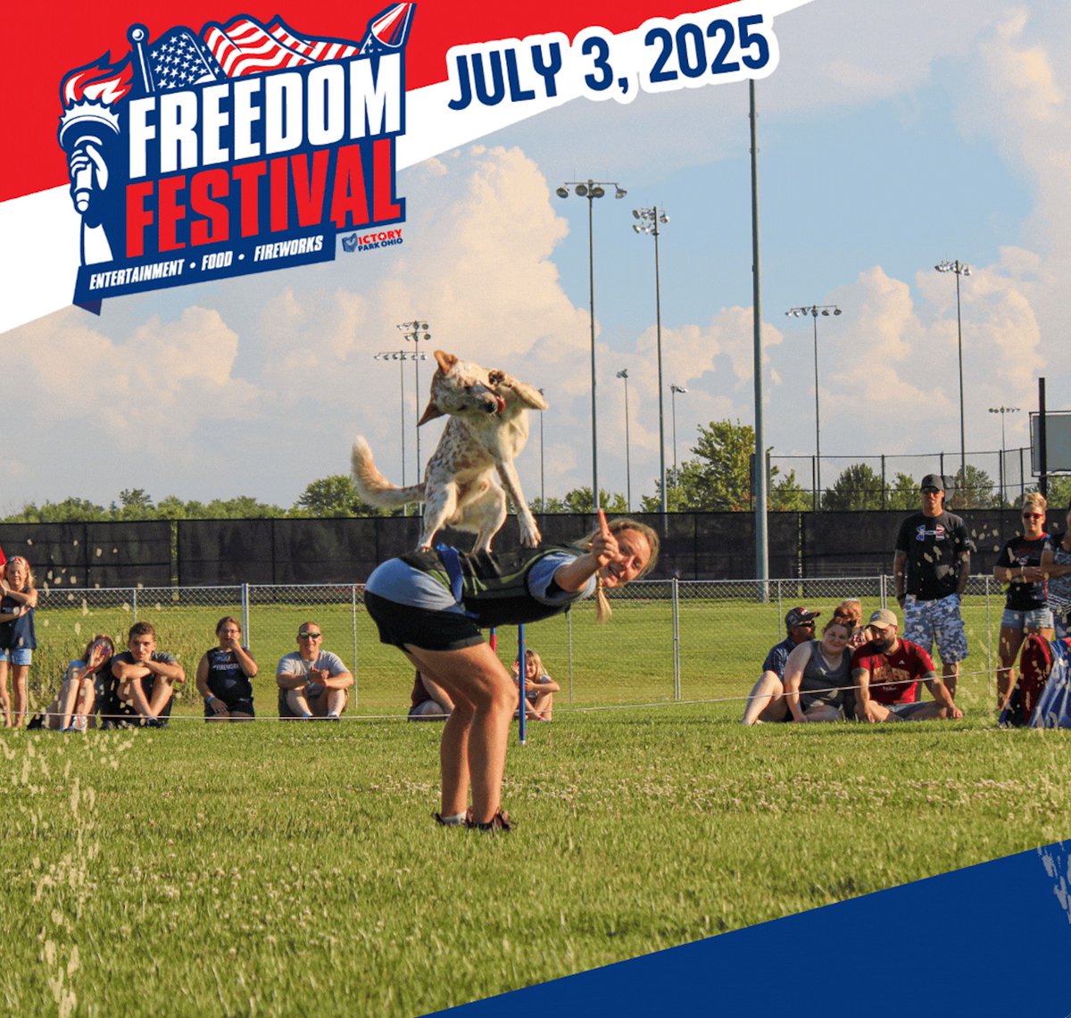 What are some things that you can expect at Freedom Festival this year? Patriotic Stilt Walker, Pony Rides &amp; Petting Zoo, three different shows by Performance Dogs of Ohio, an animal show with Jungle Bob, and live music. 

Get your tickets here: bit.ly/43XxMxz