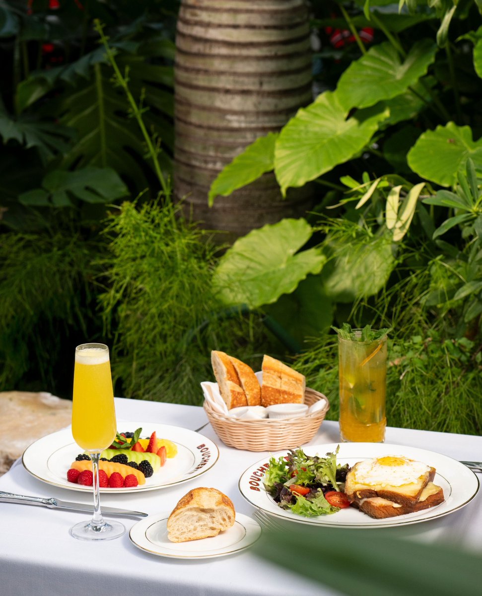 Brunch in the garden, under the warm Florida skies - the perfect setting for a Saturday at La Grande Boucherie Miami.
