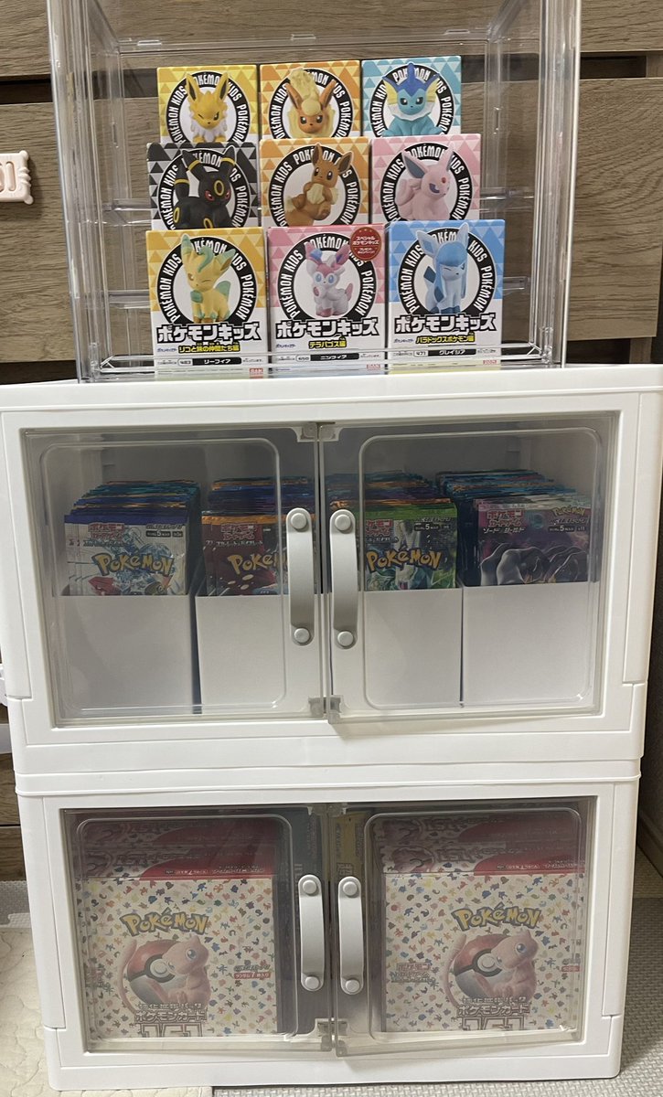 ポケモンカードダイソー収納シューズボックス 約1800枚 カード トレーディングカードボックス（2個入、半透明白） - 100均 通販