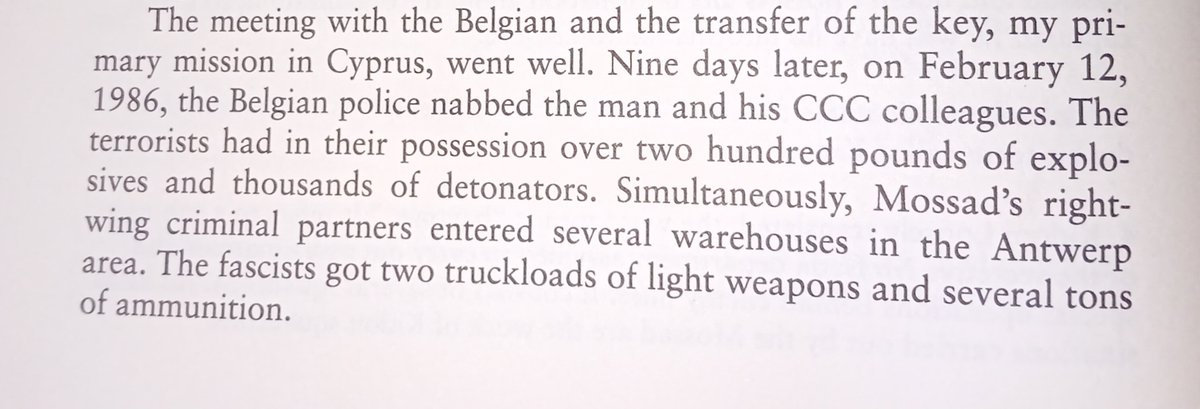 <a href="/le_Parisien/">Le Parisien</a> Les vrais "tueurs du Brabant"
Dans son deuxième livre, The Other Side of Deception (1994), Victor Ostrovsky, qui a participé à une opération du Mossad destinée à armer les "tueurs du Brabant", confirme ce dont on se doutait : il s'agit d'une opération de réseaux "stay behind".
