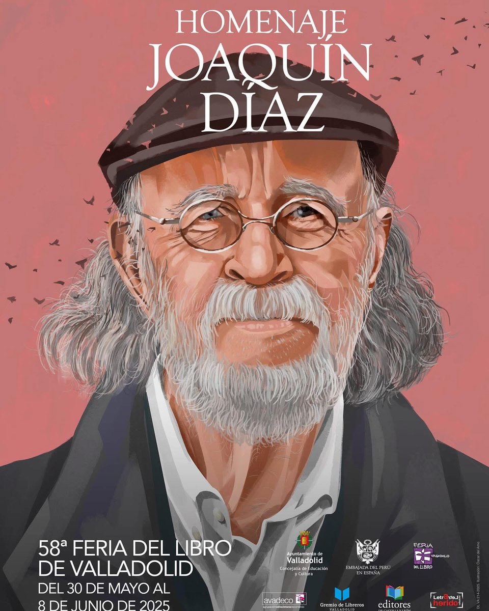 La 58ª Feria del Libro #Valladolid rendirá homenaje  el 8 de junio a Joaquín Díaz, uno de los grandes referentes de la cultura tradicional española. Gran amigo y Patrono de Honor de nuestra fundación.