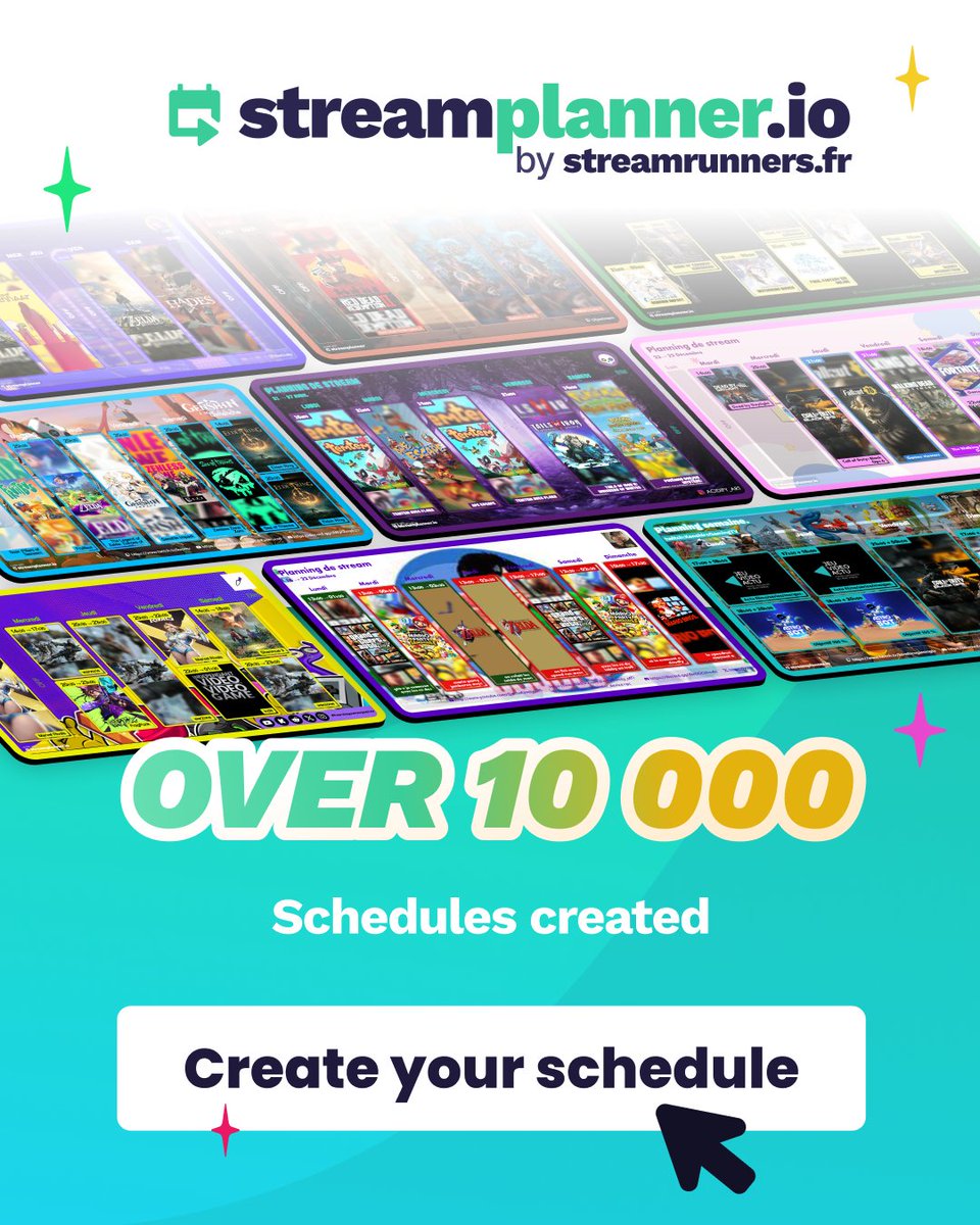 📆 StreamPlanner.io - Streamer schedule creator tweet media
