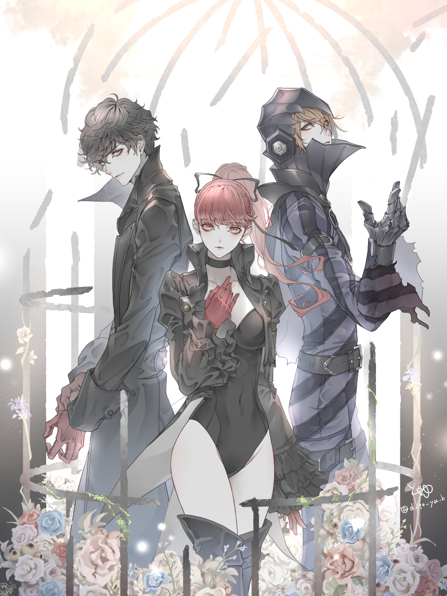 d_to_yu_b's tweet image. ＃ペルソナ５　ジョーカー　明智五郎　芳澤かすみ　#Persona5