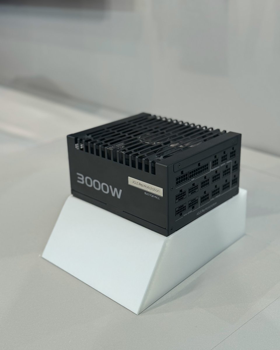 ASUS's tweet image. Our #ProWs #motherboard and latest ASUS Pro WS 3000W Platinum #powersupply are here at #ASUS #Computex2025! Built to power the workflows of serious pros.
Explore:
👉🏼asus.click/ProWS3000P
👉🏼asus.click/ProWS2200P
👉🏼asus.click/ProWS1600P

#Z890 #TRX50 #W880 #B850