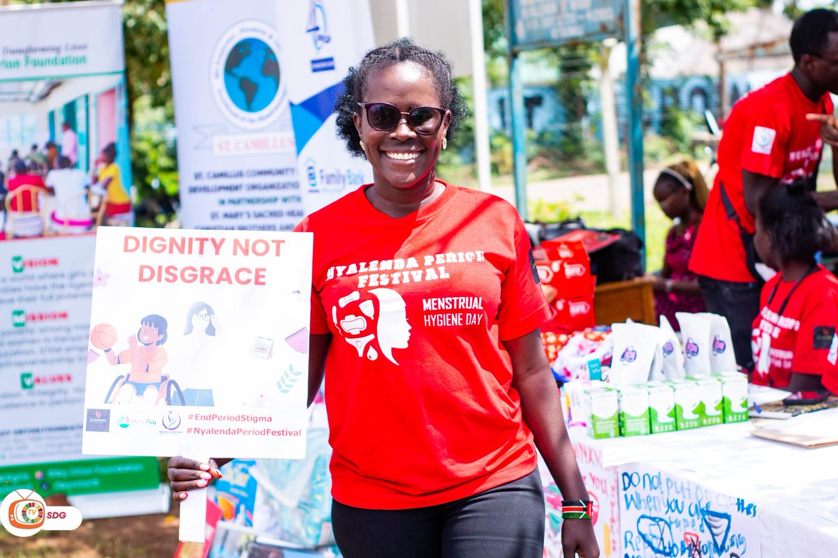TvSdg_'s tweet photo. Today, we proudly took part in the Nyalenda Period Festival, organized by Dreams Redefined CBO at Nyalenda Health Centre, under the theme #TogetherForAPeriodFriendlyWorld.
#TvSDG
#StoriesForChange
#PeriodFriendlyWorld
#SDGsInAction
@sdgskenyaforum 
@scorakenya https://t.co/zjRw7lBT0C
