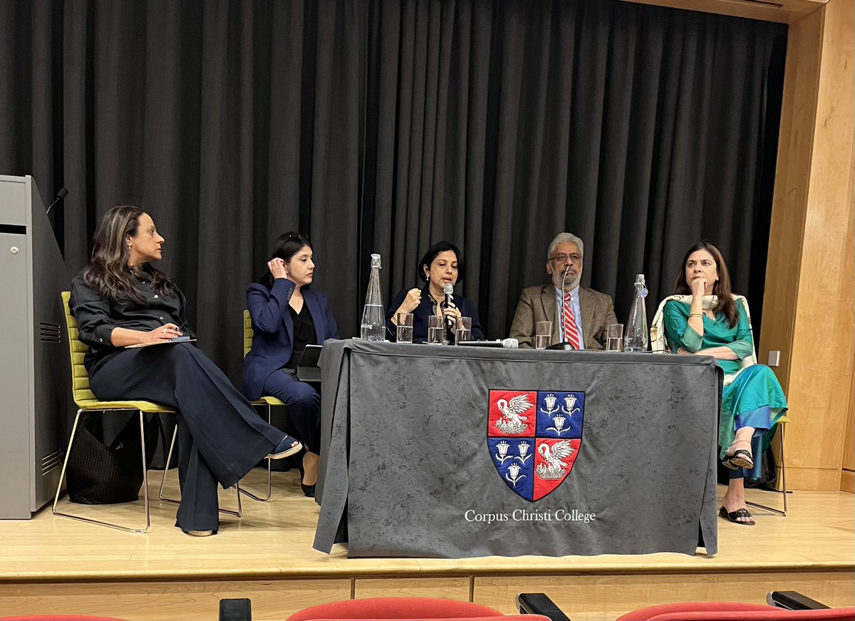 Harisundar Kumar (@harisun7991) on Twitter photo A memorable two days at <a href="/CorpusCambridge/">Corpus Christi</a> listening to thinkers and practitioners from various domains- diplomats, academia, think tanks, and journalism on “India and its vision for the world order”.
<a href="/suhasinih/">Suhasini Haidar</a> <a href="/tanvi_madan/">Tanvi Madan</a> <a href="/MohanCRaja/">C. Raja Mohan</a> Special thanks to Professor <a href="/shrutikapila/">Shruti Kapila</a> A memorable two days at <a href="/CorpusCambridge/">Corpus Christi</a> listening to thinkers and practitioners from various domains- diplomats, academia, think tanks, and journalism on “India and its vision for the world order”.
<a href="/suhasinih/">Suhasini Haidar</a> <a href="/tanvi_madan/">Tanvi Madan</a> <a href="/MohanCRaja/">C. Raja Mohan</a> Special thanks to Professor <a href="/shrutikapila/">Shruti Kapila</a>