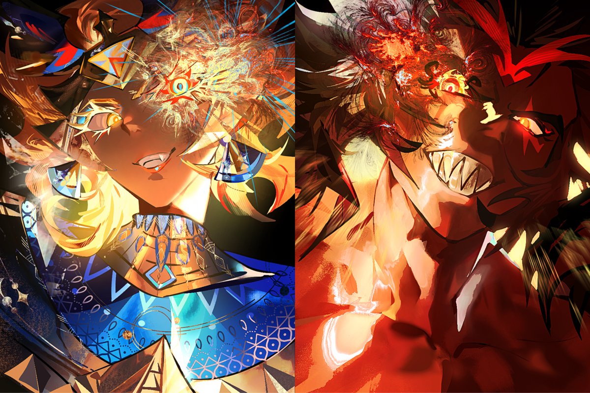 Burning &amp; Golden,skeb thankyou!
#skeb