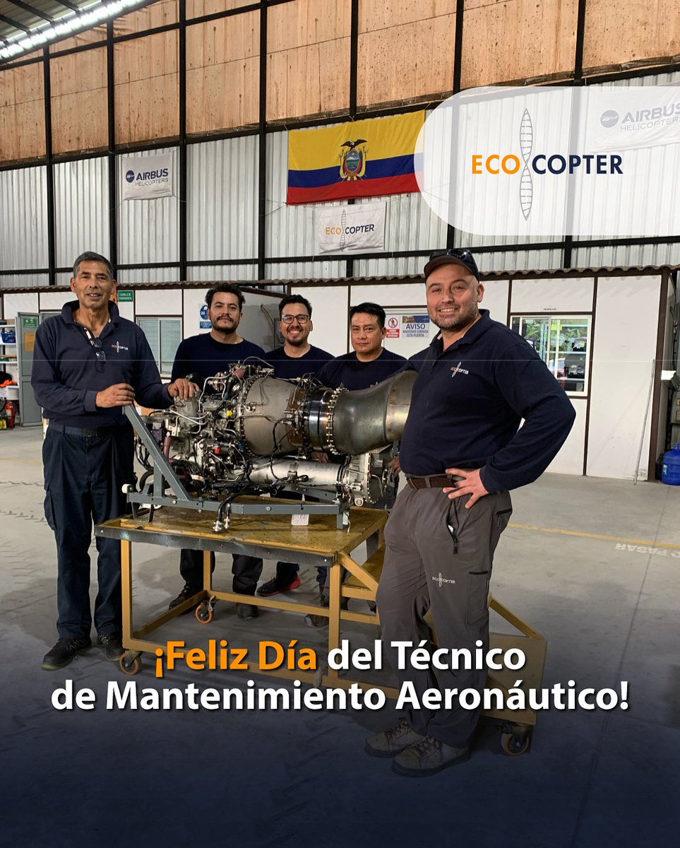 En Ecocopter, queremos reconocer y agradecer a nuestros técnicos de mantenimiento por su arduo trabajo y dedicación para garantizar la seguridad y eficiencia de nuestras aeronaves. ¡Gracias por su compromiso!

#Ecocopter #DíaDelTécnicoDeMantenimientoAeronáutico #SeguridadAérea
