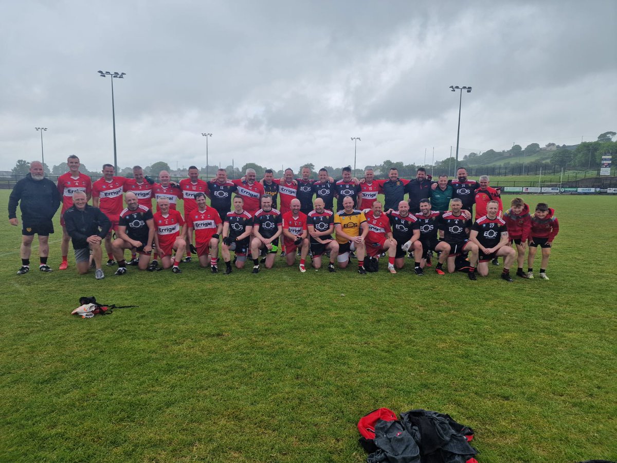derrygaamasters's tweet image. Final score from Mayobridge
Derry 3-13
Down 1-2
Goals from Darren Conway, Ciaran McIvor and Ryan O Kane
Excellent result with a depleted squad