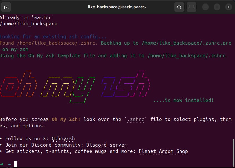 Another milestone unlocked: Switched to zsh ⚡️
Why the hype?

👉 AutoSuggestions 
👉 Syntax Highlighting
👉 Powerful plugins (thanks, Oh My Zsh!) 
👉 Customizable &amp; FAST

Terminal just got a serious upgrade. Highly recommend to devs still on bash! #zsh #OhMyZsh