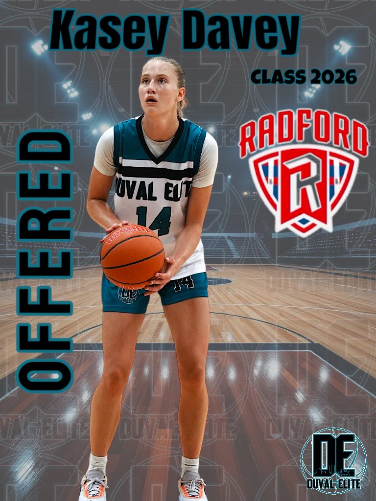 Kasey Davey (@kaseydavey1014) on Twitter photo After a great conversation with <a href="/coachmcguire/">Mike McGuire</a>, I’m blessed to receive an offer from Radford University! Thank you so much for this amazing opportunity!! <a href="/DuvalElite/">DuvalElite</a> <a href="/GigiBistrow/">Gigi Bistrow</a> <a href="/SUTSReport/">SUTS Report</a> <a href="/PGHFlorida/">Prep Girls Hoops Florida</a> <a href="/CoachMatt_DE/">Coach Matt</a> After a great conversation with <a href="/coachmcguire/">Mike McGuire</a>, I’m blessed to receive an offer from Radford University! Thank you so much for this amazing opportunity!! <a href="/DuvalElite/">DuvalElite</a> <a href="/GigiBistrow/">Gigi Bistrow</a> <a href="/SUTSReport/">SUTS Report</a> <a href="/PGHFlorida/">Prep Girls Hoops Florida</a> <a href="/CoachMatt_DE/">Coach Matt</a>