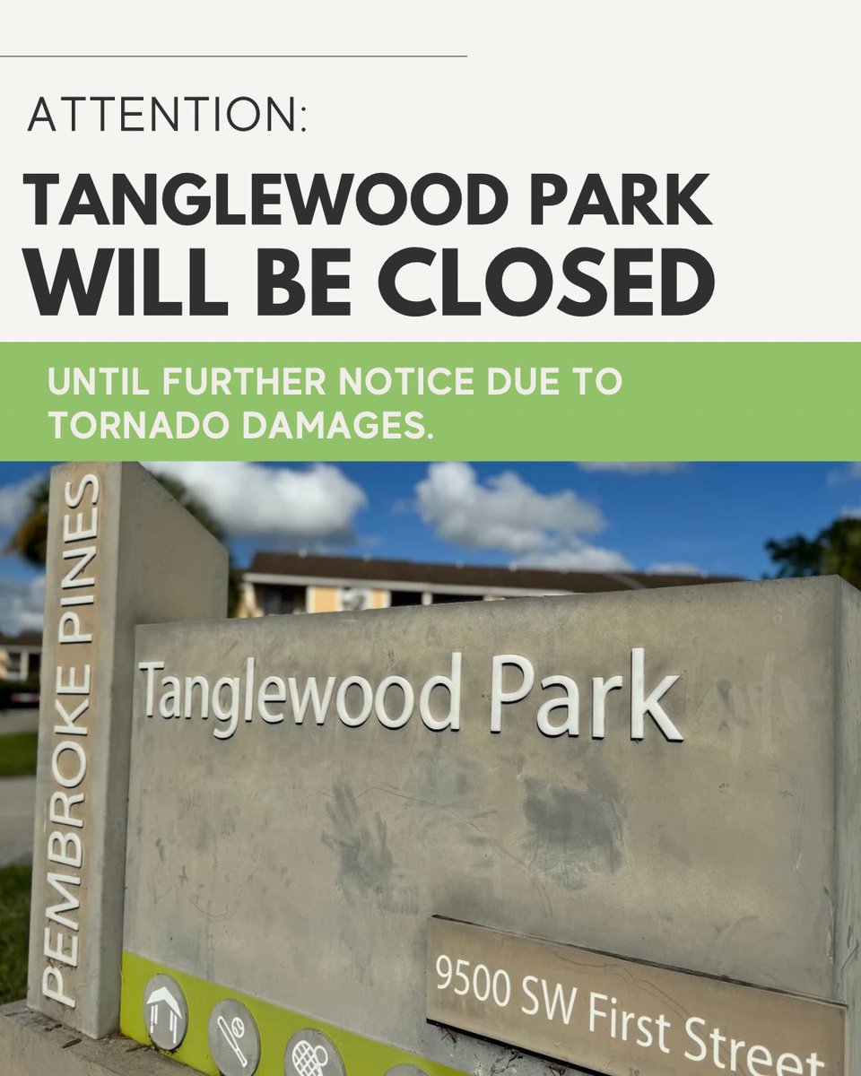 Tanglewood Park Temporarily Closed
Following recent tornado damage, Tanglewood Park (9500 SW First Street) is closed until further notice for safety and repairs.

We appreciate your patience and will share reopening updates as soon as they become available.