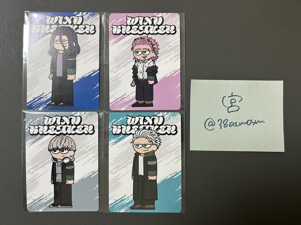 38atmosm's tweet photo. 【交換/譲渡】WIND BREAKER ウィンブレ ジロリ ミニアクリルスタンド ミニ缶バッジ まめかん 特典

譲：*桜.楡井.杉下.桐生.*梶.*梅宮.柊.椿野

求：蘇枋 or 定価+送料

※特典は交換のみ
※譲渡*は無印同数抱き合わせ
※郵送交換
※お気軽にお声がけください🙇🏻‍♀️ https://t.co/7Ag1ycAsdo