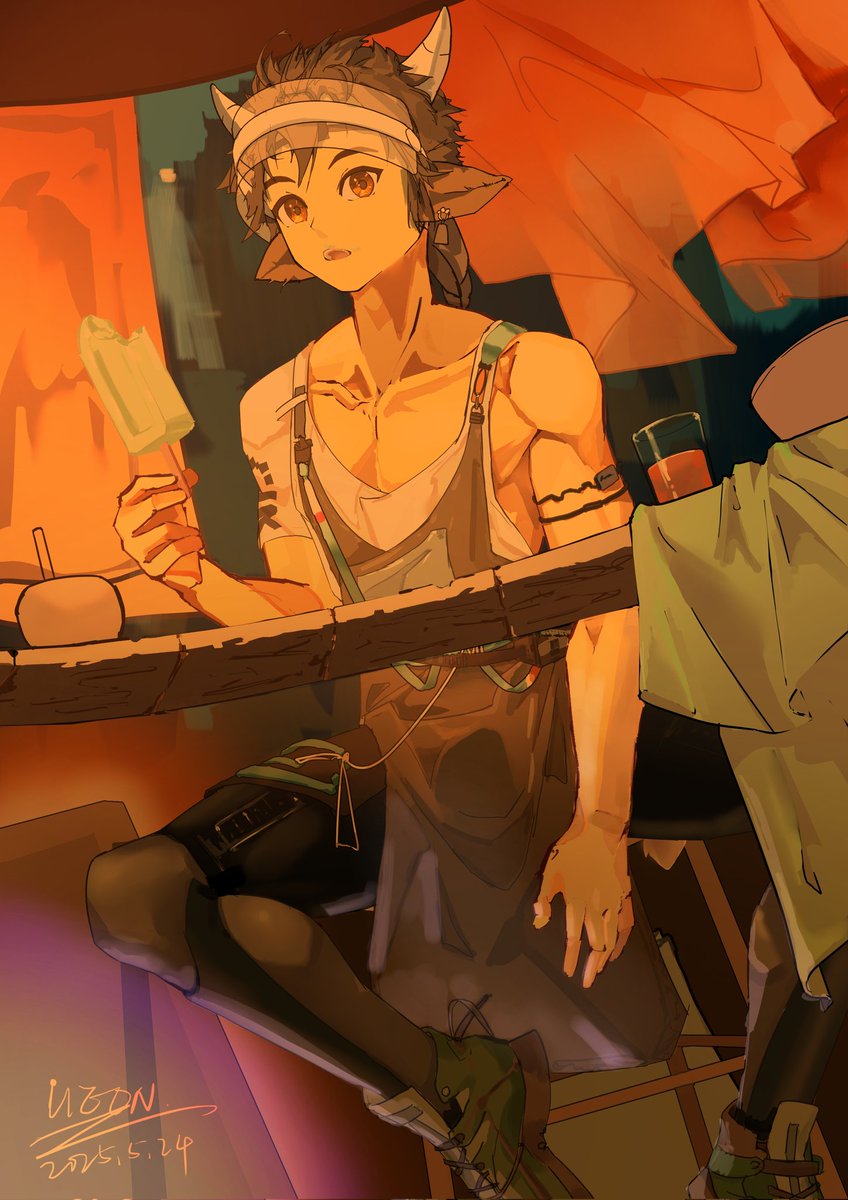 #明日方舟 #ArknightsFanArt 
夜市