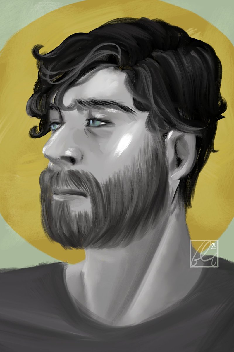 Sketching my husband 💕 I simp for this man.
#beillus #portrait #scottsman
06 Jan 24