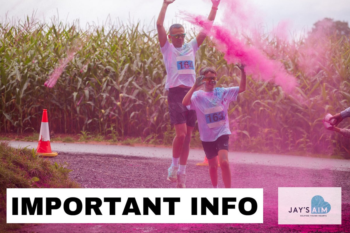Jays_AIM's tweet photo. ⚠️ Important Info ahead of tomorrows Family Colour Run 🏳️‍🌈

🚙 Parking at Newton Abbot Rugby Club will be limited so please leave ample time to find parking in and around the industrial estate. 

🕙 Registration closes at 10.00am.  ALL PARTICIPANTS MUST REGISTER

(Con in thread) https://t.co/2S789DRcRC