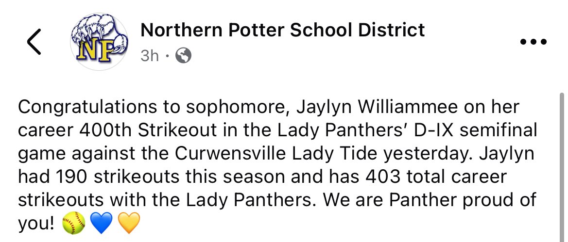 Jaylyn Williammee (@jaylyn_softball) on Twitter photo 