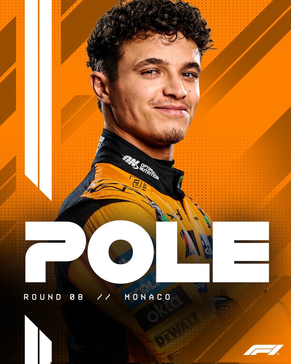 🇬🇧 Pole for Lando Norris 🇬🇧 
#F1 #MonacoGP #McLaren