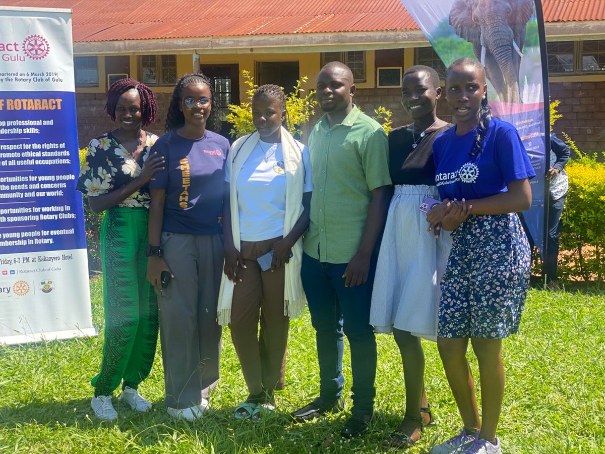 I have been honored to join Rotaract Clubs in the North during their launch of a Multi activity project at Abuga Primary School Gulu,  addressing various Rotary Focus Areas. They will be in this school for the next 3 years implementing the same project in a phased manner.