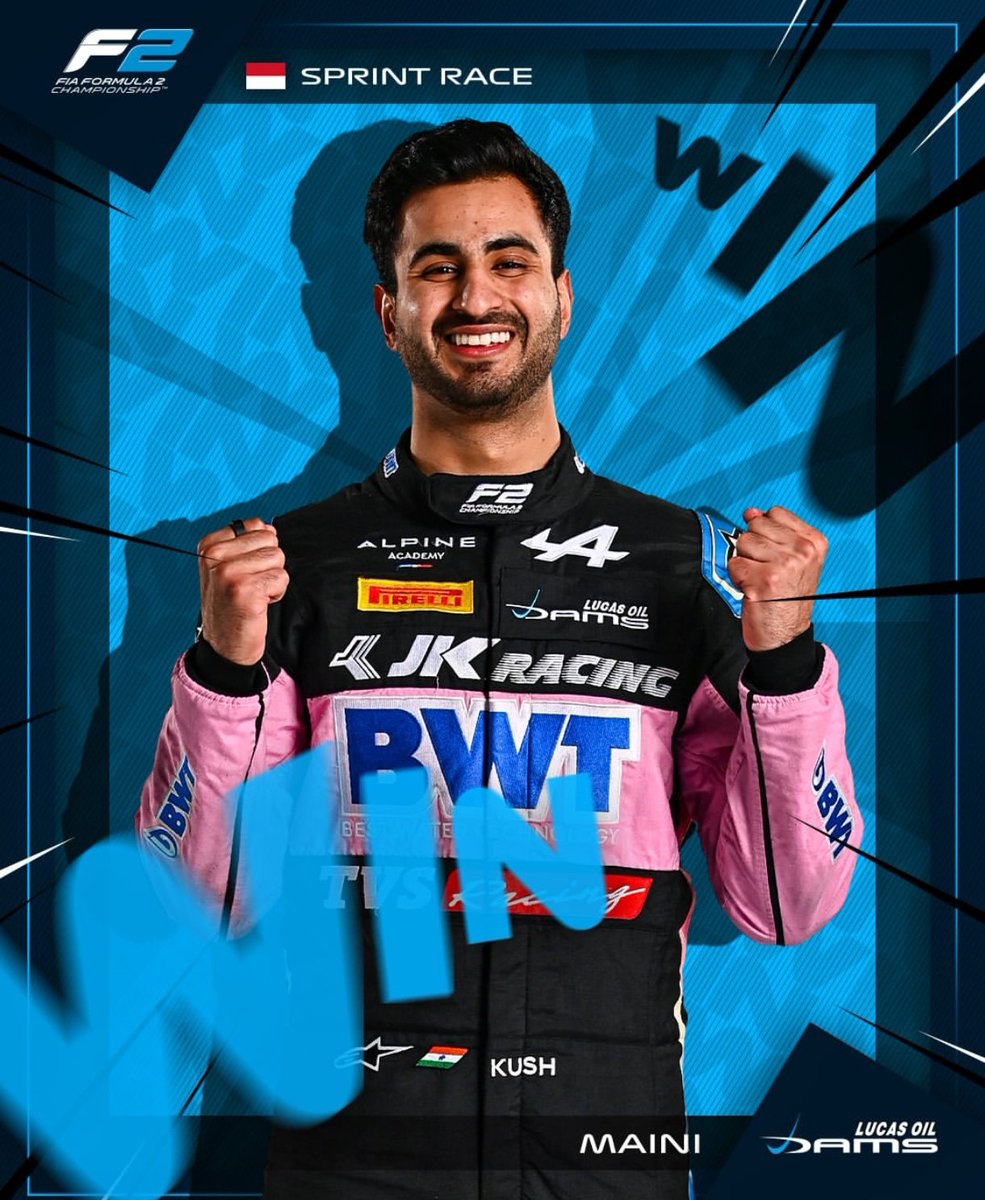 KUSH MAINI OF INDIA WINS F2 SPRINT RACE!