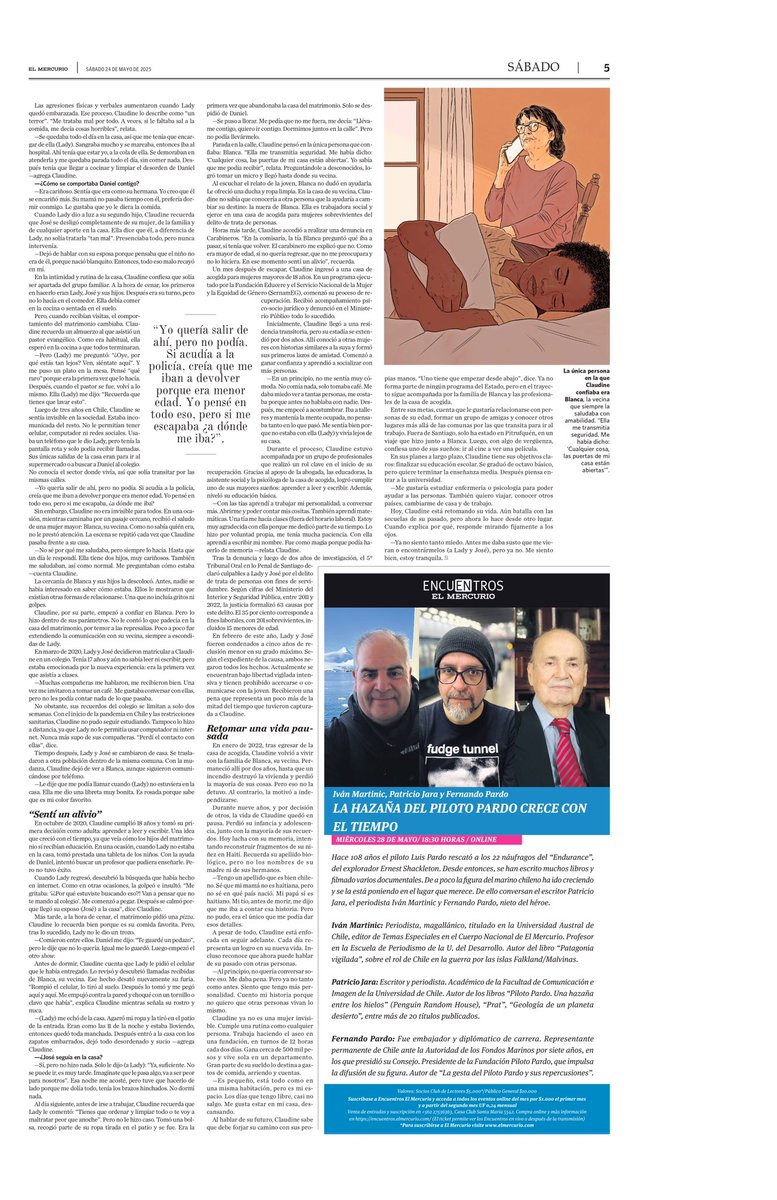 A los 10 años, Claudine inició una vida en condiciones de esclavitud moderna. La mantenían cautiva, obligada a cuidar niños, cocinar y hacer el aseo. No recibió educación ni atención médica. Así estuvo durante nueve años, hasta que logró escapar. Su testimonio en <a href="/Revista_Sabado/">Revista Sábado</a>: