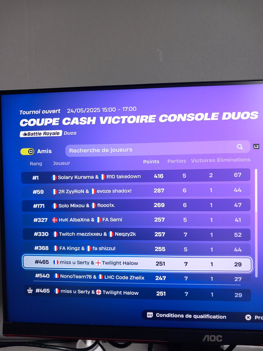 Qual final w/<a href="/HalowFN/">HalowFN</a> (very good player)