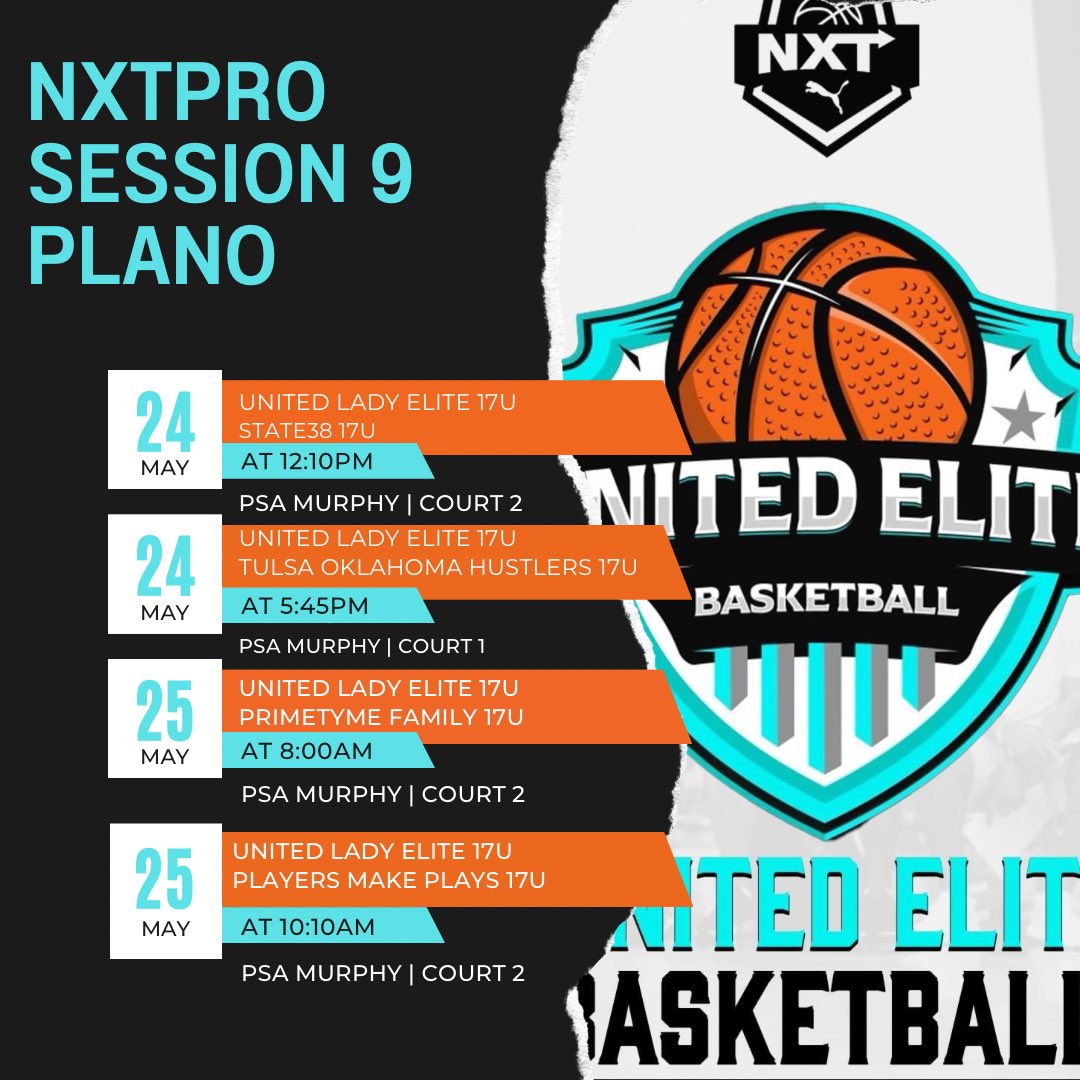 Next stop on this hoop tour
Plano TX 📍@pro16girls Session 9 Plano
United Lady Elite has arrived 🏀⛹🏾‍♀️