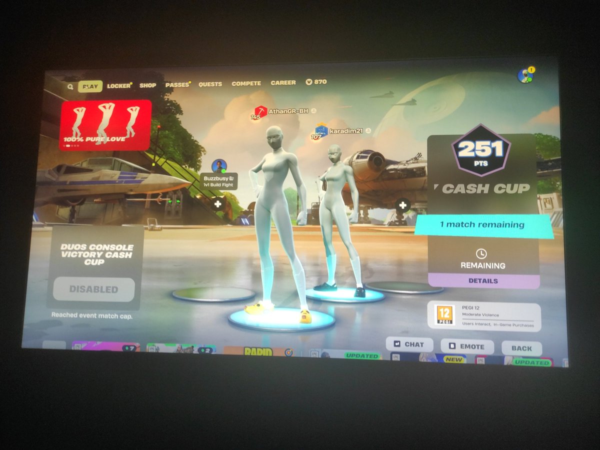 Lil solo clutch for the qual