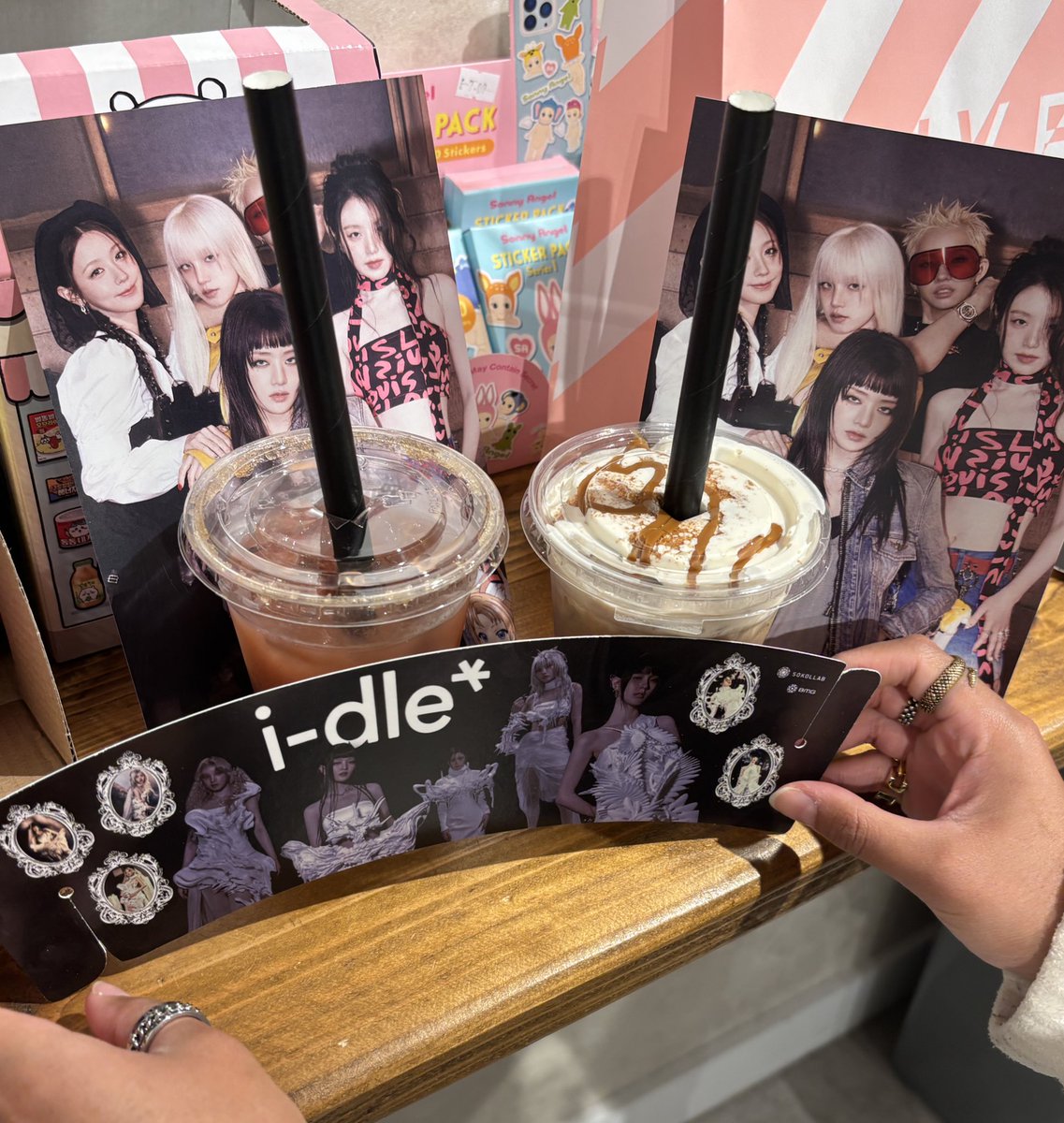 exclusive idle themed drinks and merch at London sokollab!