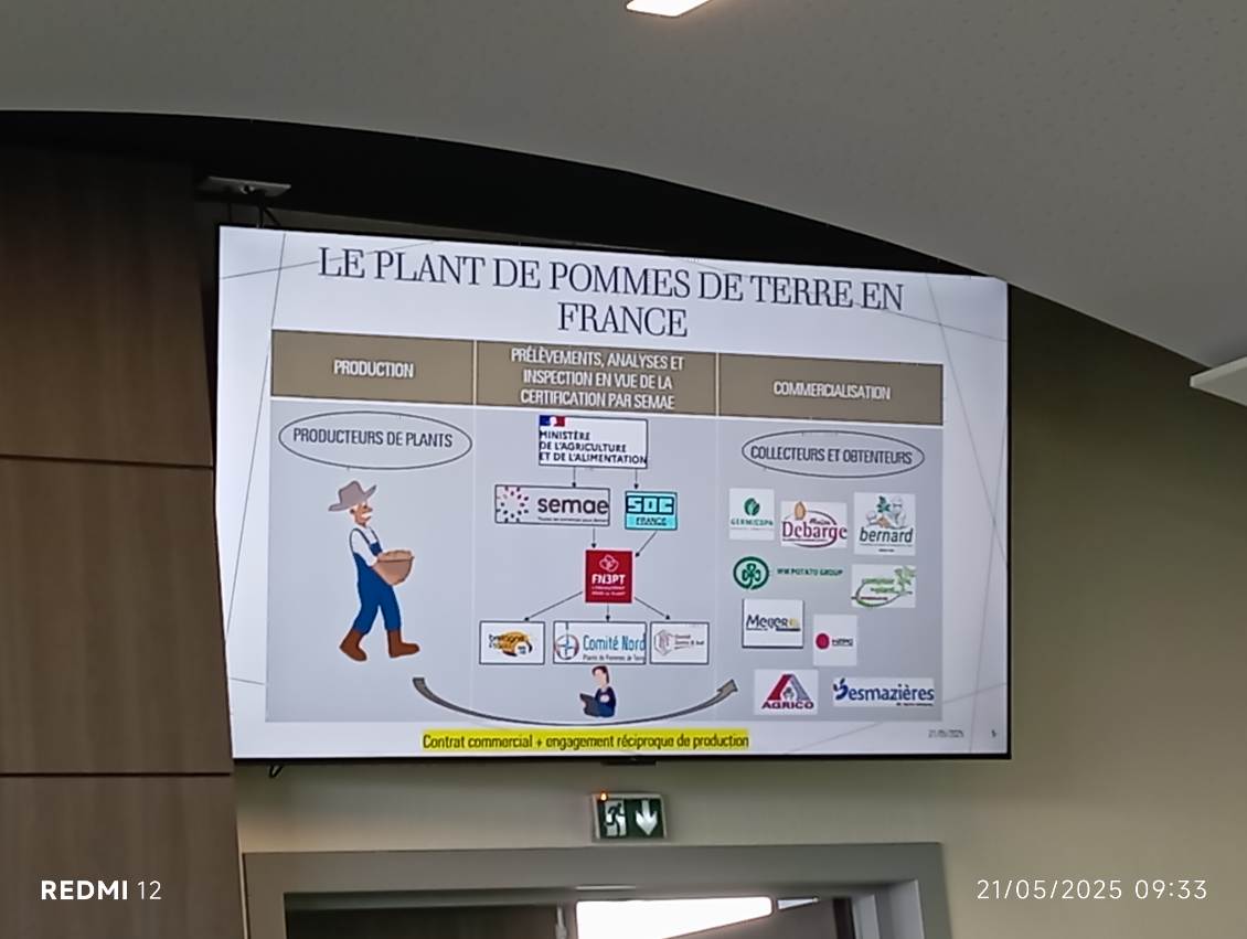 CfppaLeParaclet's tweet image. Mercredi matin: suite de notre tournée #BTSACD dans les #hautsdefrance avec nos collègues bretons de Caulnes.
👉Visite de la station du Comité Nord Plants de Pommes de terre à Achicourt (62), spécialisée en création variétale &amp;amp; en analyse de plants de PDT &amp;amp; de cultures in vitro🧐