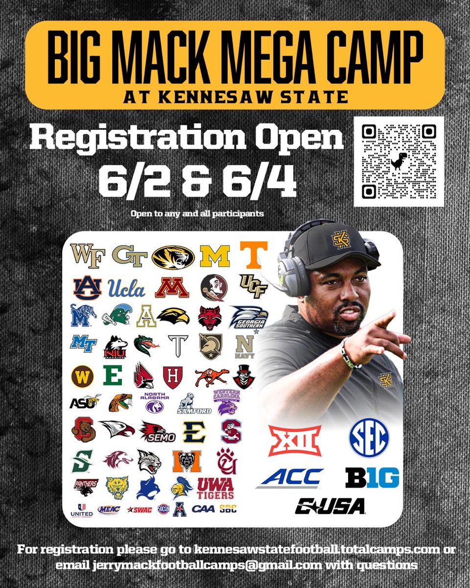 I will be attending Kennesaw state on 6/2 <a href="/NwGaFootball/">NwGa Football</a> <a href="/GAVarsityRivals/">GaVarsity</a>