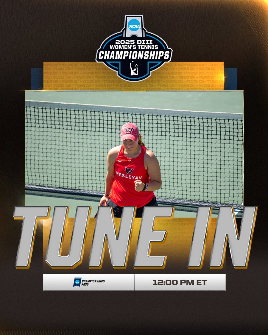 TUNE IN 🎾

Women’s individual tournament starts today.

📺: on.ncaa.com/d3tennisInd
📊: on.ncaa.com/d3TennisStats 

#WhyD3 ┃ #D3tennis